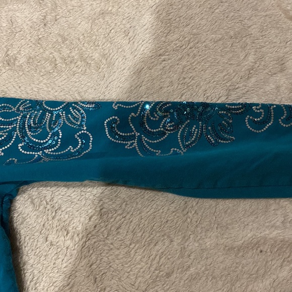 apple bottoms y2k blue sweatshirt with sequins - Picture 6 of 10